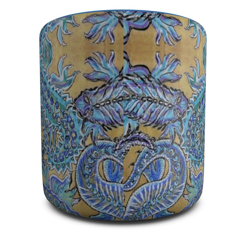 Designer Round Pouffe - AW/1b